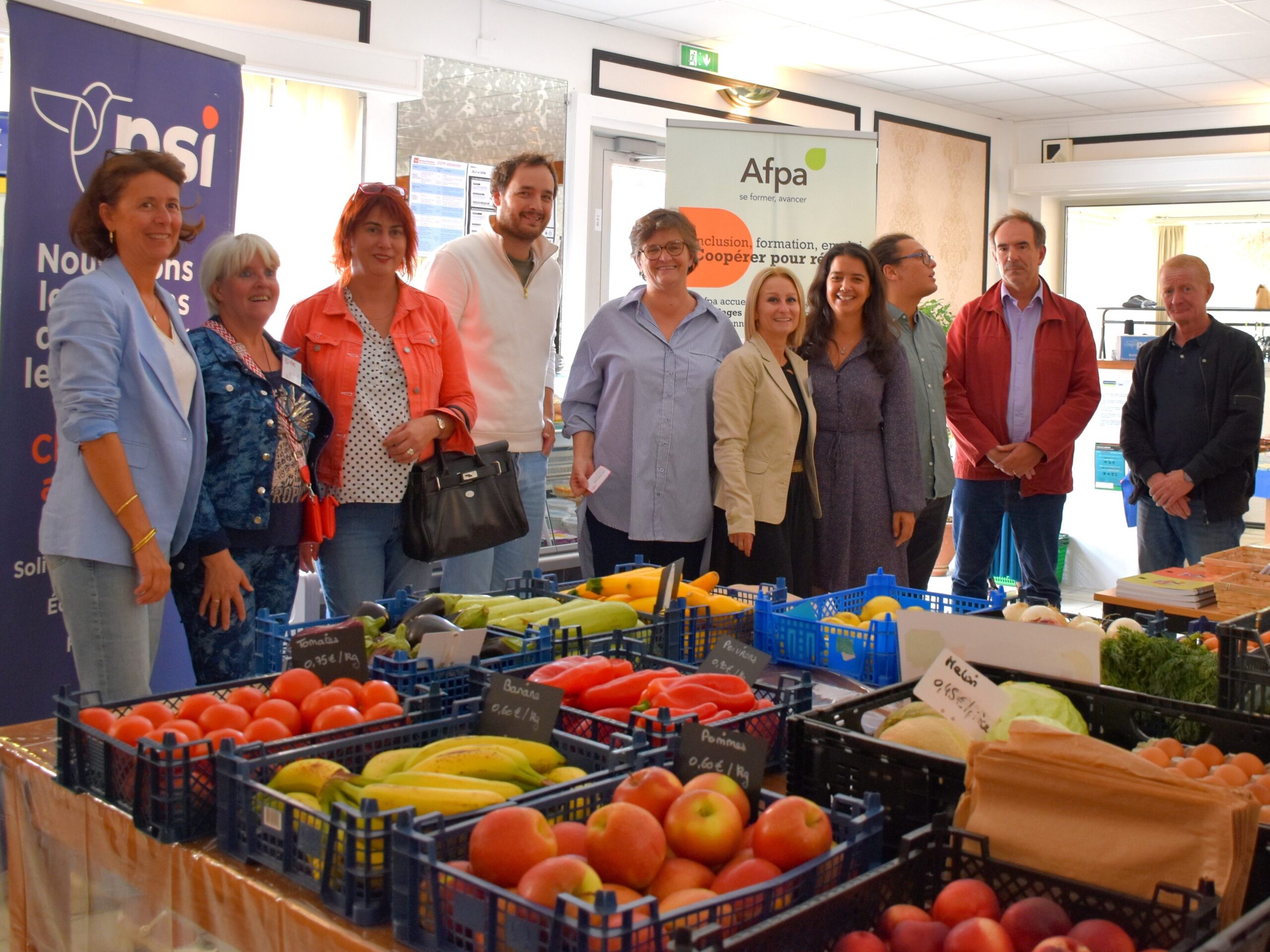 Inauguration de la première épicerie solidaire du réseau Andès au sein d’un centre AFPA au service des apprenants