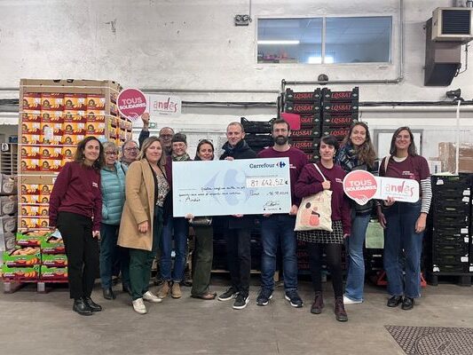 81 000 € collectés pour soutenir Andès grâce aux clients des magasins Carrefour