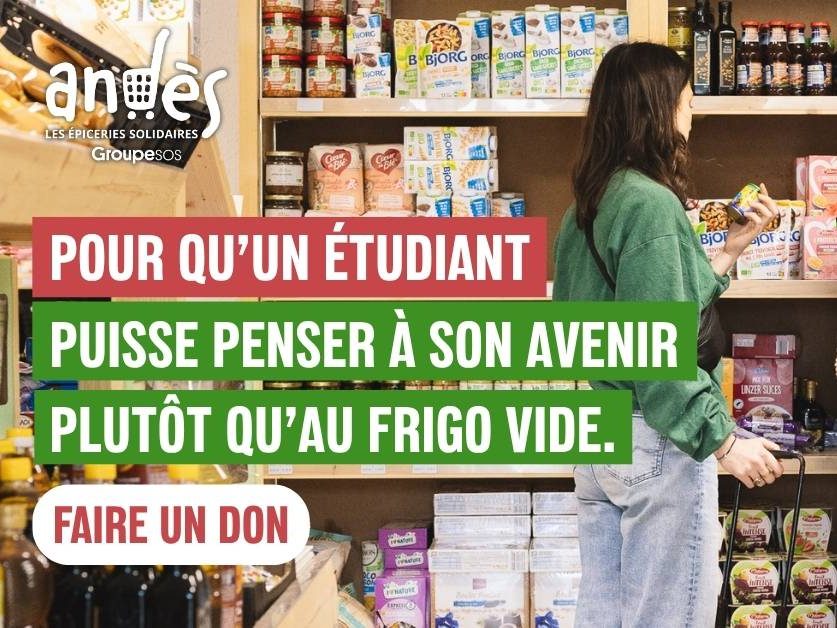 Grande Collecte Andès : participez aussi en ligne pour soutenir les épiceries solidaires 